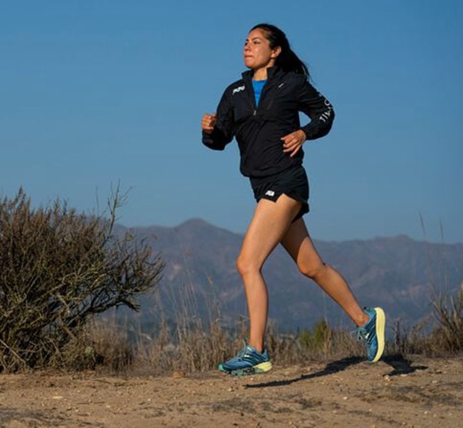 Trail Shoes Womens - Hoka One One Speedgoat 4 - Blue - BGRUXCZ-38